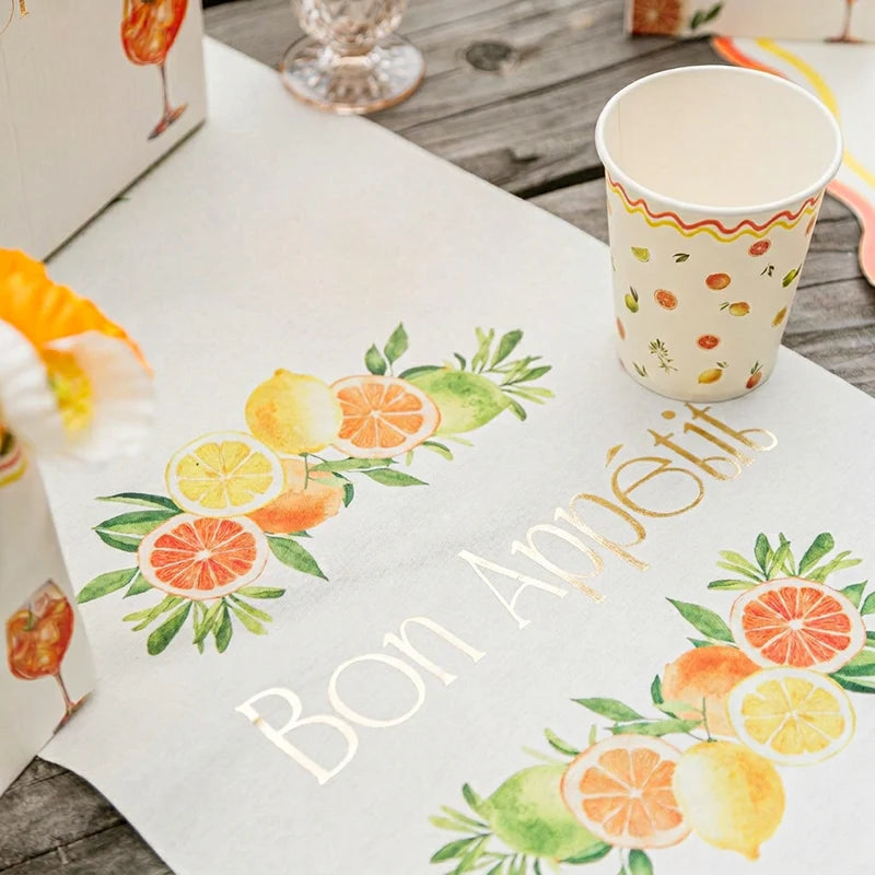 Vaso Cartón 255 cc Limón y Naranja
