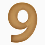 Bandeja Forma Número Cartón Kraft #9