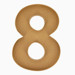 Bandeja Forma Número Cartón Kraft #8