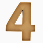 Bandeja Forma Número Cartón Kraft #4