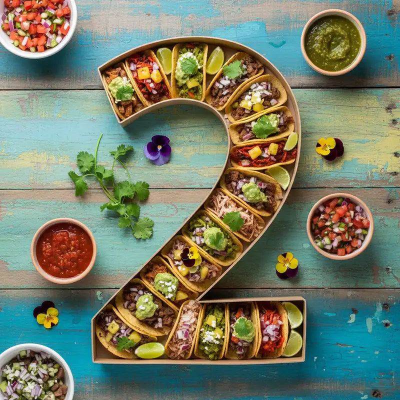 Bandeja Forma Número Cartón Kraft #2