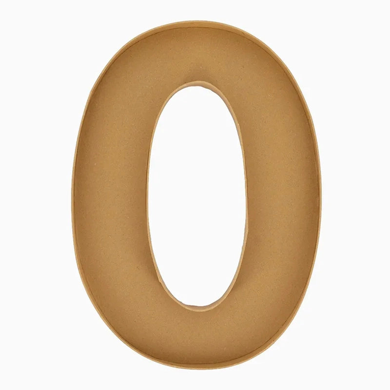 Bandeja Forma Número Cartón Kraft #0