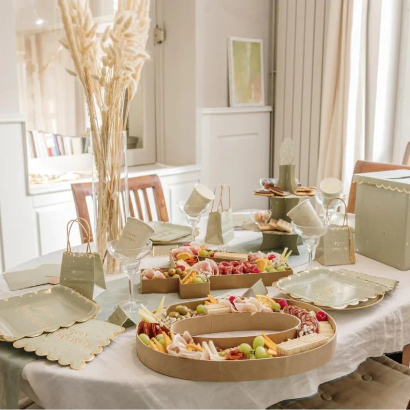 Bandeja Forma Número Cartón Kraft #0