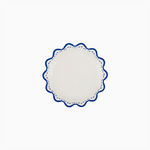 Boles Cartón Ø 13.5 cm Blanco con Borde Azul
