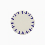 Plato Postre Llano Redondo Cartón Ø 18 cm Azul