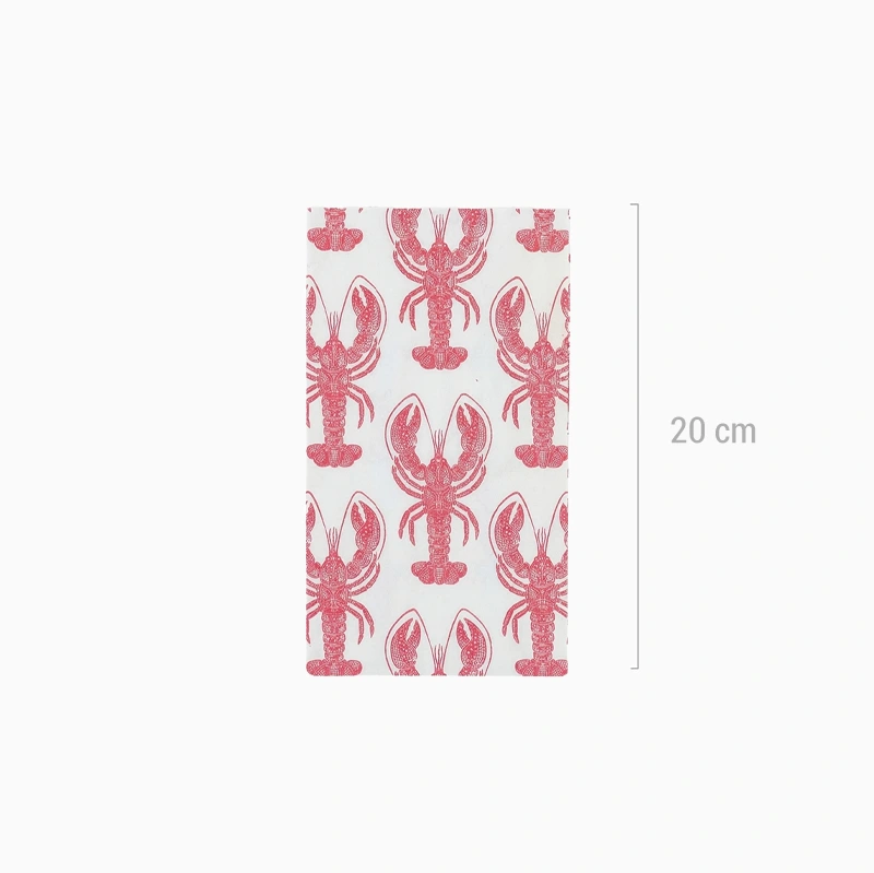 Servilleta Papel Doble Capa 33 x 39.5 cm Langosta