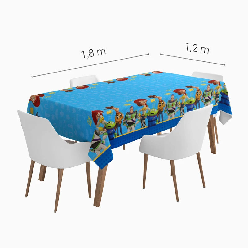 Folded Plastic Tablecloth 1.20 x 1.80 m Toy Story