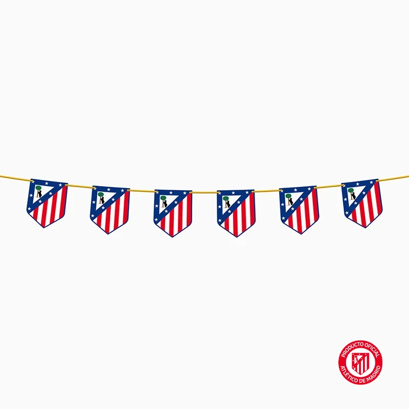 Guirnalda Banderines Cartón Atlético de Madrid