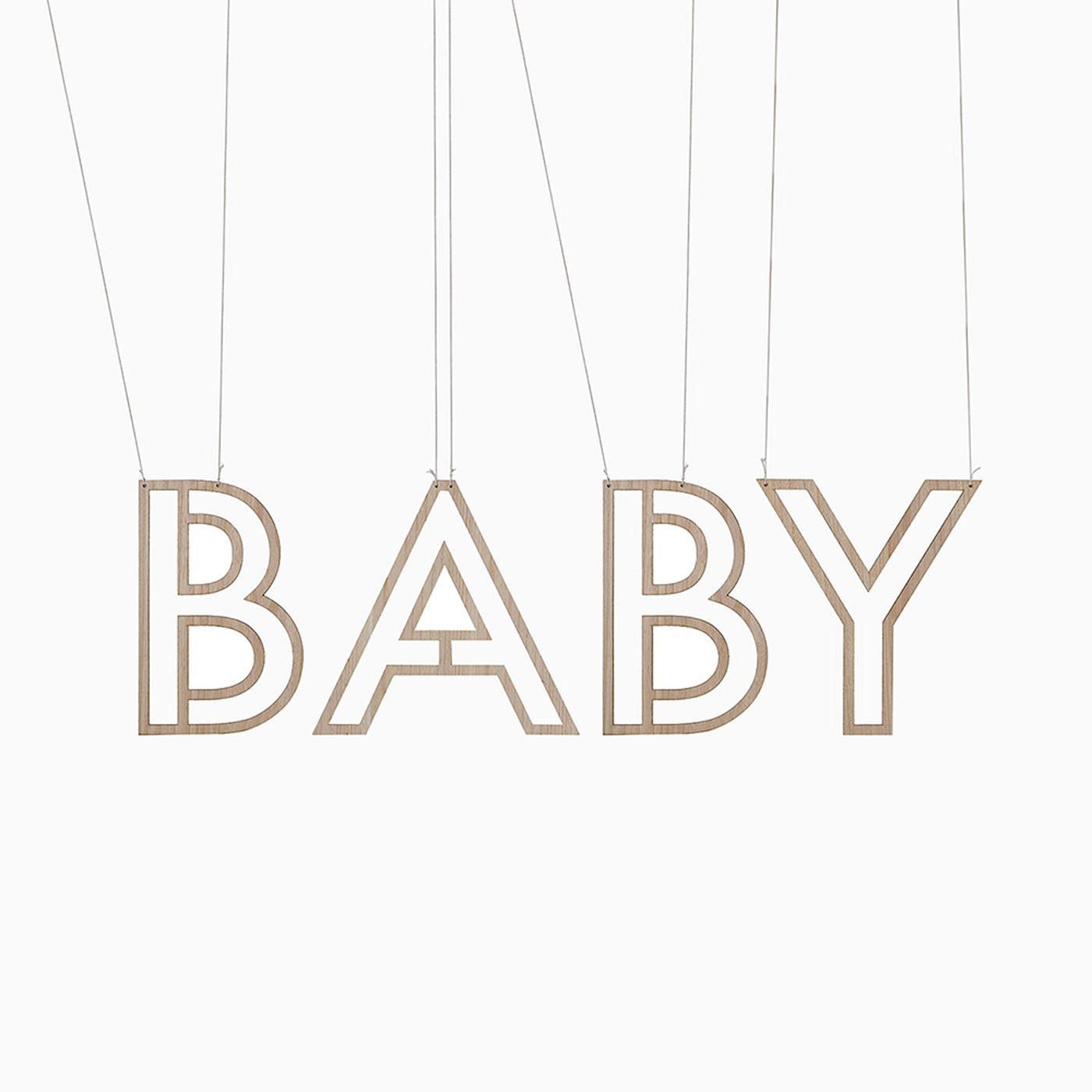 Baby wood poster
