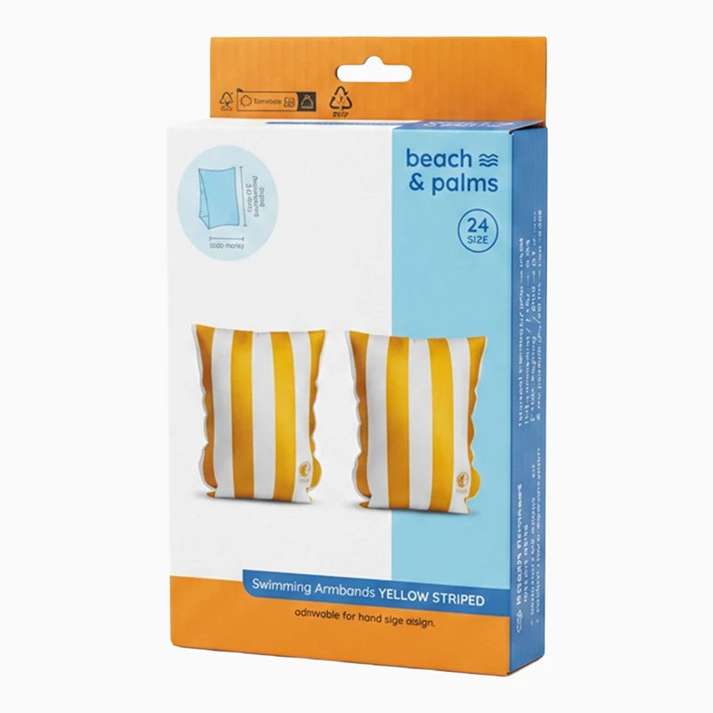 Inspiracion con Braçadeiras infantis listradas em laranja e branco