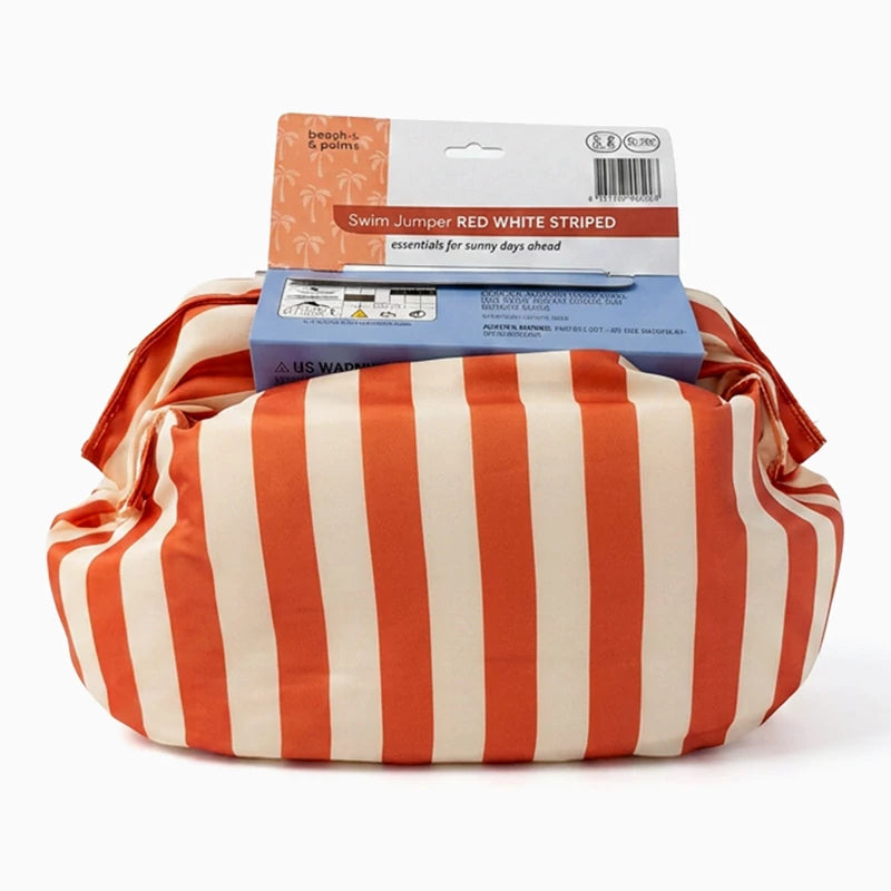 Inspiracion con Chaleco con Manguitos Infantil Rayas Naranja y Blanco