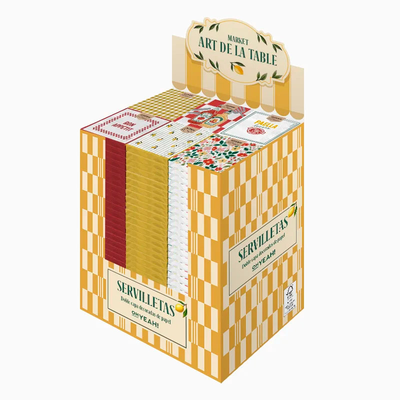 Palet Box Servilletas Papel Doble Capa Foodie