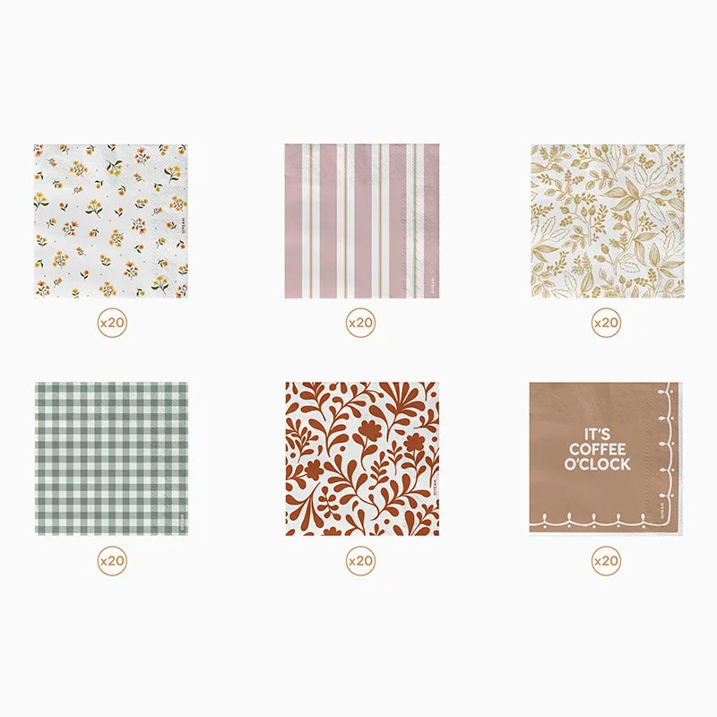 Palet Box Servilletas Papel Doble Capa Dessert