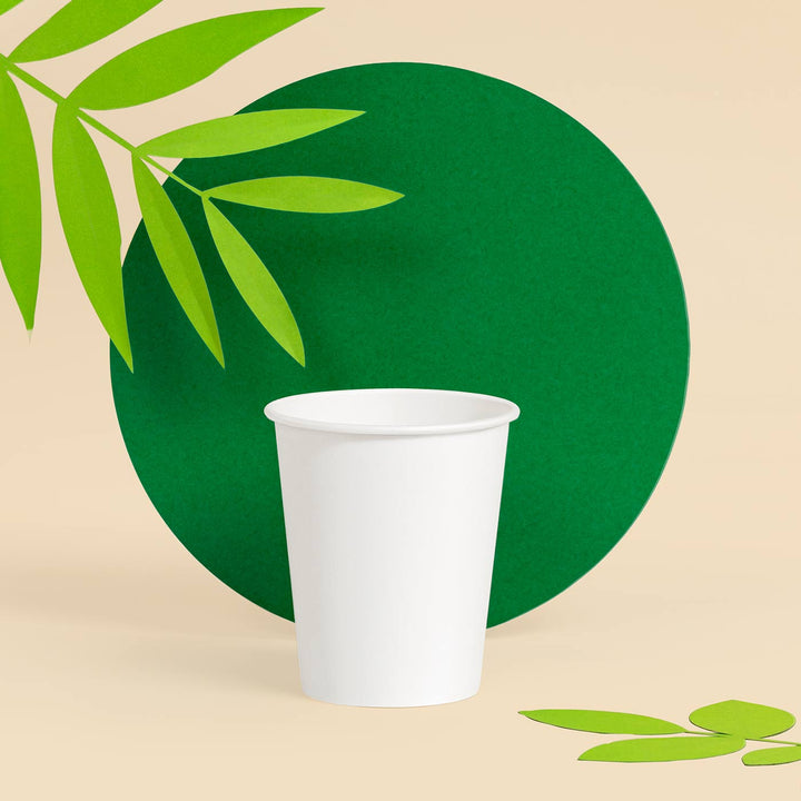 Biodegradable cardboard vessel 80cc white