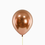 Metallized latex balloon