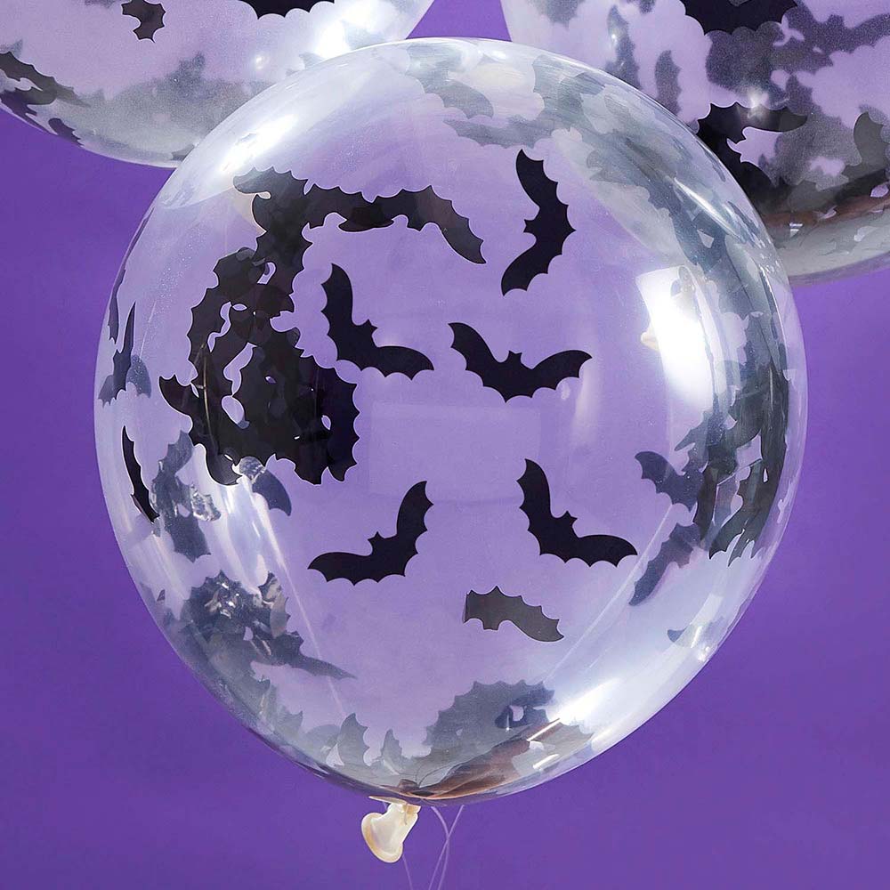 Balon de latex Confetti Murciélago