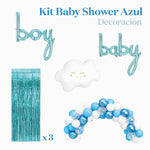 Kit di decorazione ambientale blu baby shower