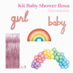 Kit di decorazione ambientale per baby shower rosa