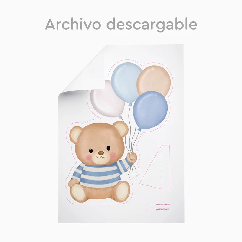 Inspiracion con Siluetta decorativa digitale degli orsacchiotti