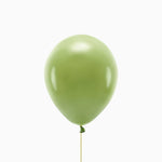Ballon en latex pastel vert olive