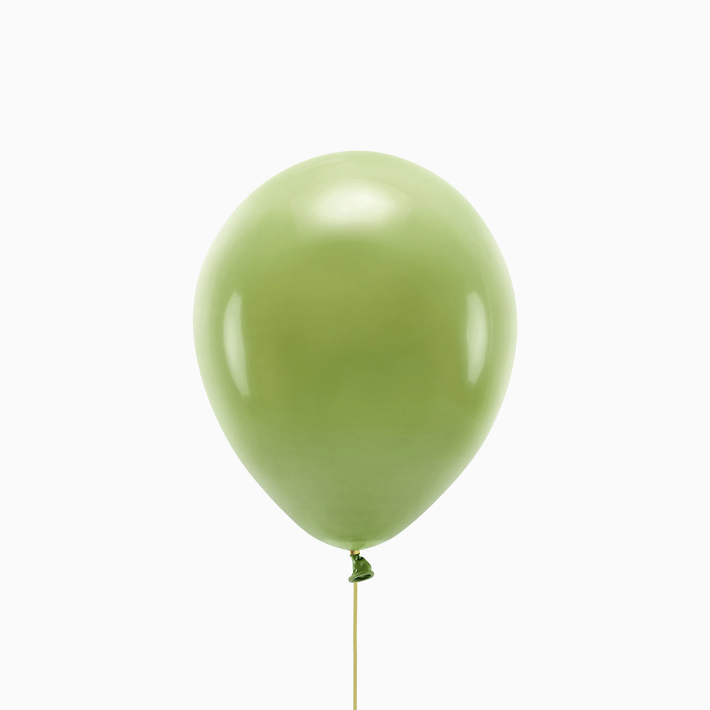 Balão de látex pastel verde de oliveira