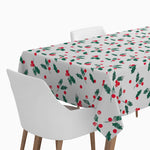 Toalha de mesa de papel dobrada impermeável de Natal 1,20 x 1,80 m Holly