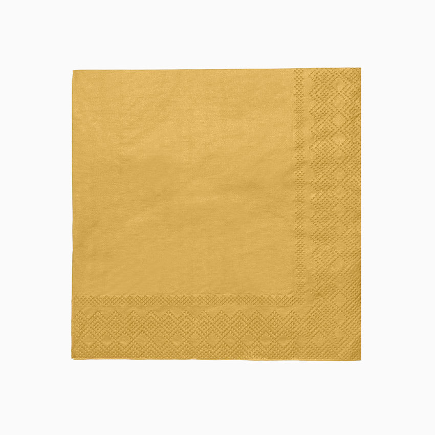PAPER SQUARES 33X33 GOLD METALIZED