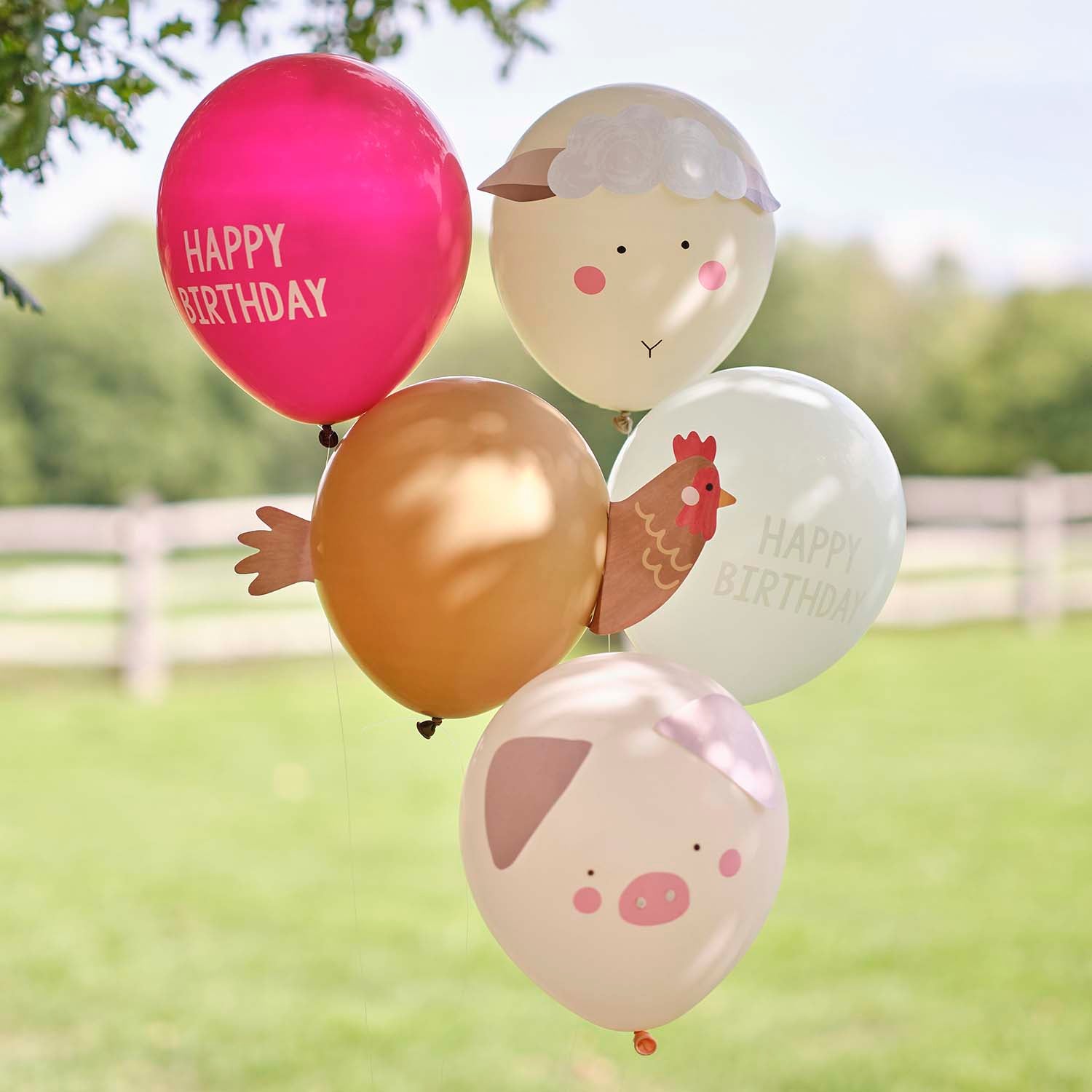 Farm latex balloons