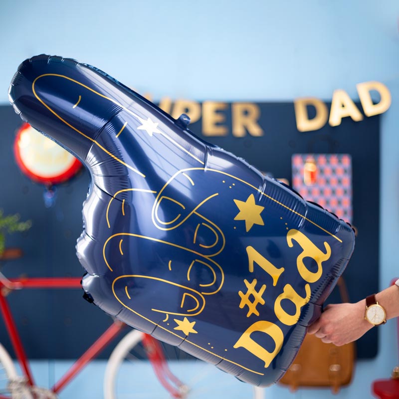 Globo Dedo "#1 Dad" Foil