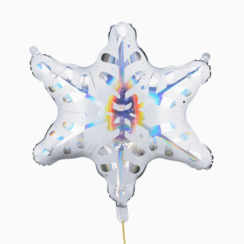 Globo Foil Copo de Nieve Holográfico 64 x 66 cm