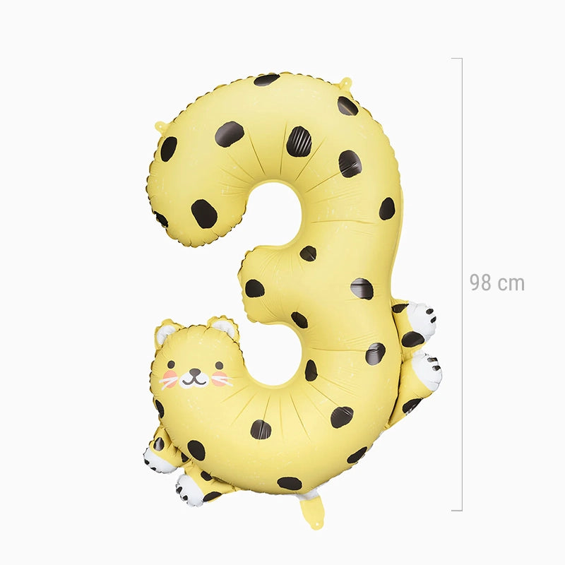 LEOPARDO DE GLOBO DO GLOBO DE FOLHA