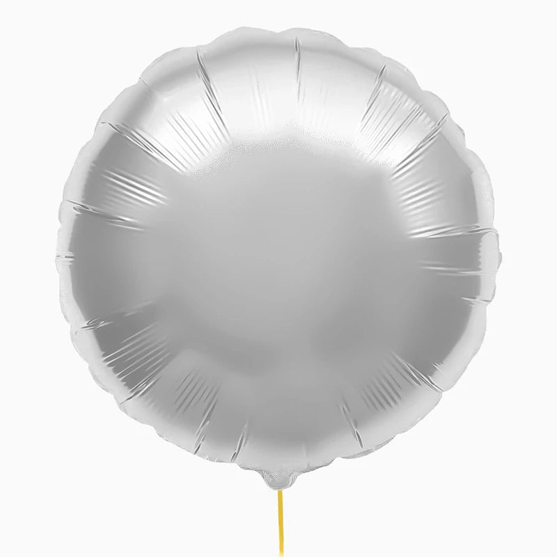 Globo Foil Redondo Ø 80 cm Plata