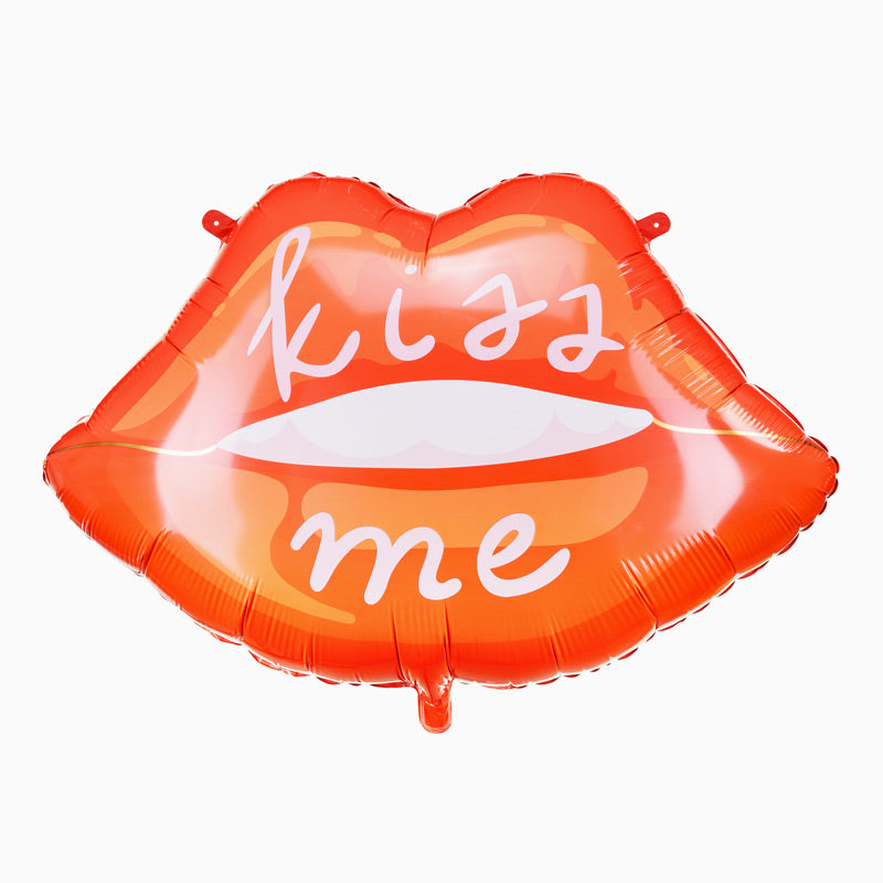 Globo Foil Labios "Kiss Me" San Valentín