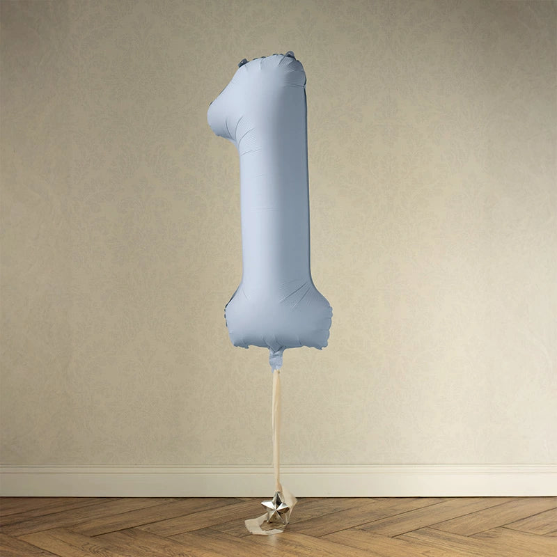 Balão Foil Número 1 Médio 86 cm Rosa Pastel