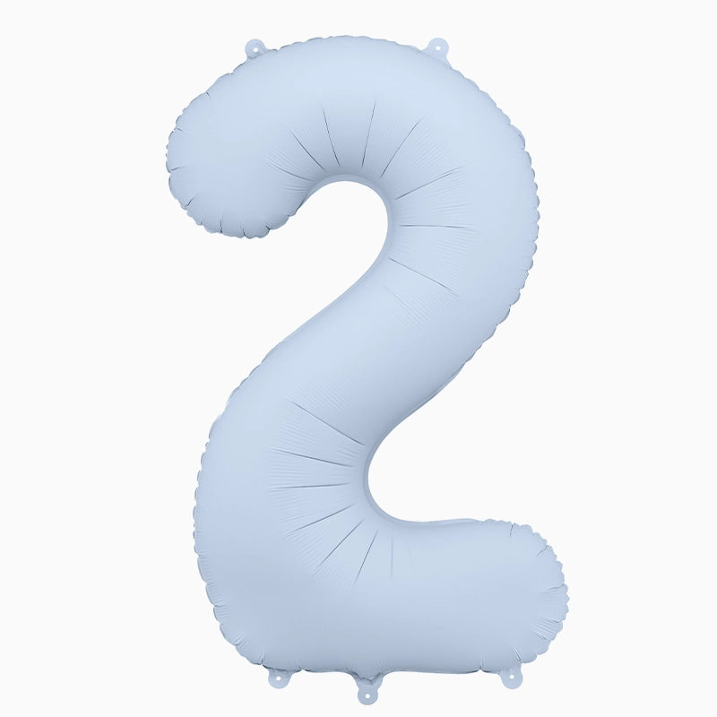 Palloncino foil Numero 1 Medio 86 cm Rosa Pastello