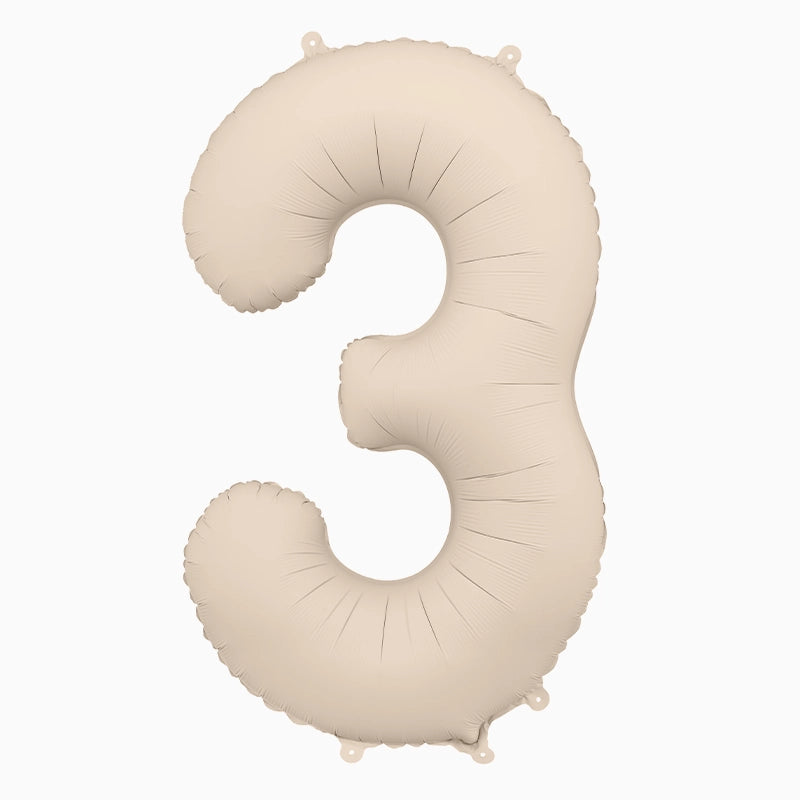 Palloncino foil Numero 1 Medio 86 cm Rosa Pastello