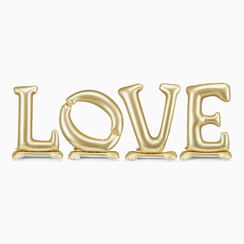 Globo Foil de Pie “LOVE” 300 x 97 cm Oro