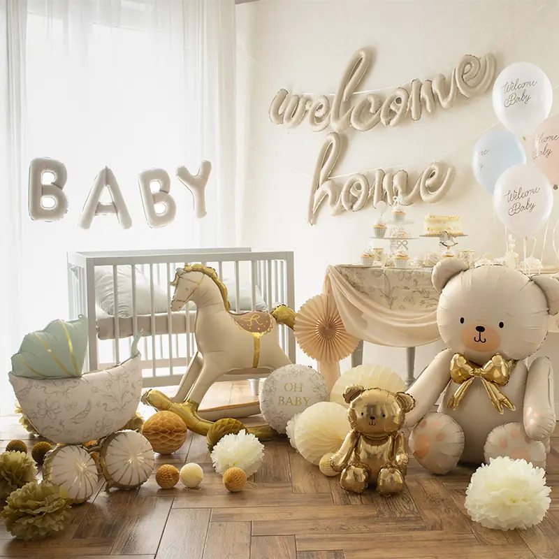 Baby crem foil globo