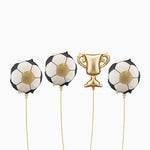 SET BALLOS FOIL BALL FOOTBALL AND CUP 4 UNITS