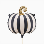 Globo -Fail Pumplaza 39 x 38 cm Halloween Schwarz und Schwarze Streifen
