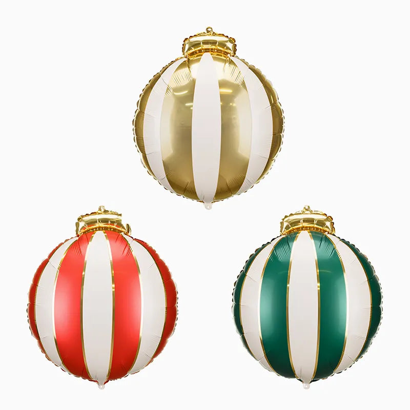 Set Globos Foil 34 x 36 cm Bola Navidad (3 uds)