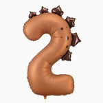 Globo de folha número 2 dinossauros