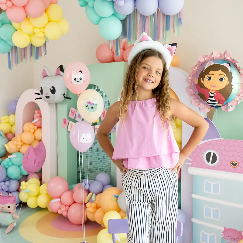 Globo Foil Redondo Ø 52 cm La Casa de Muñecas de Gabby