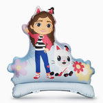 Globo Foil Pie 92 x 90.5 cm La Casa de Muñecas de Gabby