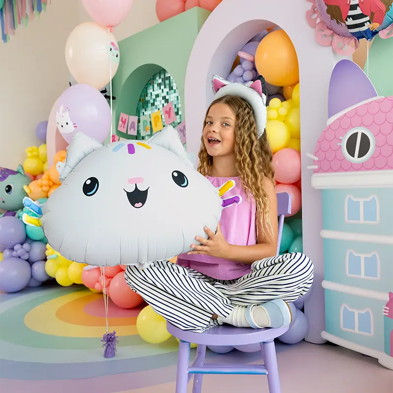 Globo Foil 67 x 43 cm Muffin - La Casa de Muñecas de Gabby