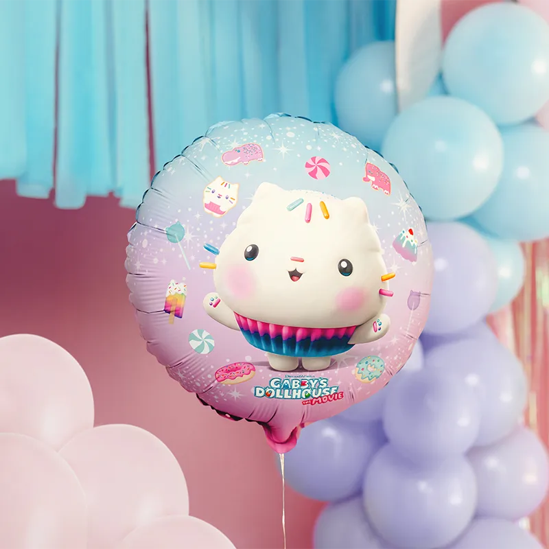 Globo Foil Redondo Ø 35 cm Muffin - La Casa de Muñecas de Gabby