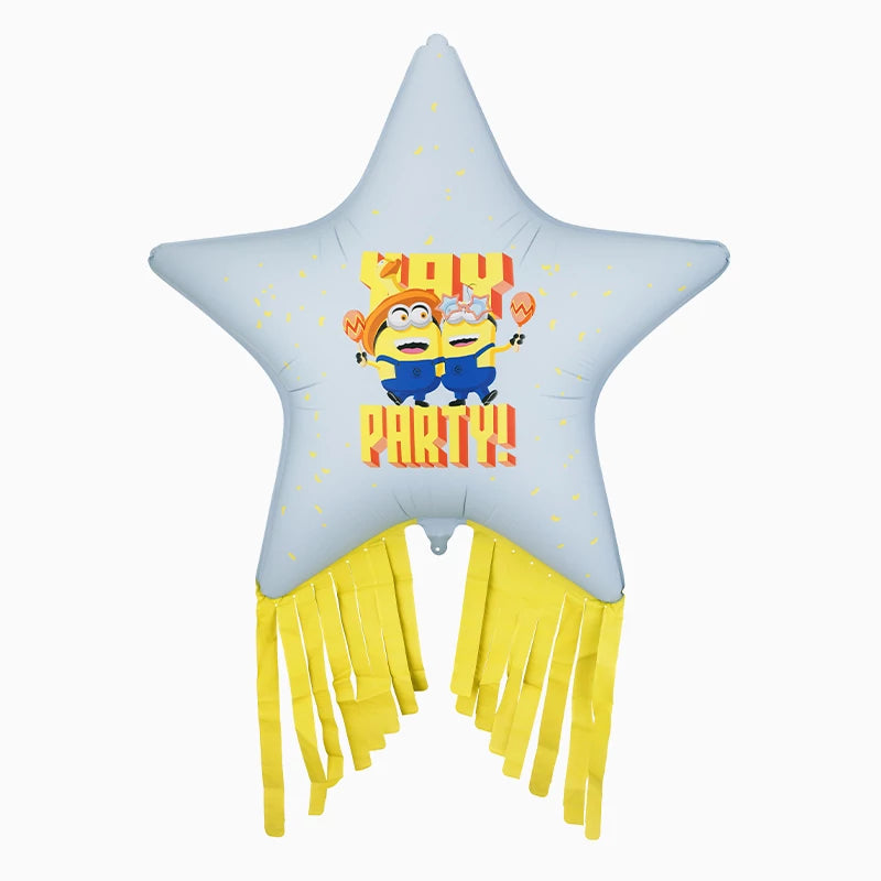 Globo Foil Estrella con Flecos 72 cm Minions