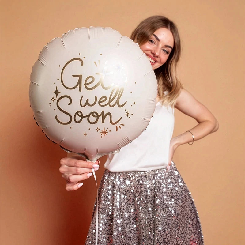 Round Foil Balloon Ø 35 cm 'Get Well Soon'
