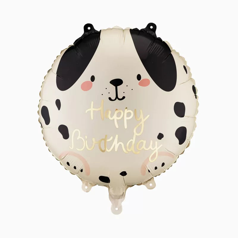Inspiracion con Globo Foil Redondo Ø 35 cm 'Happy Birthday' Perritos