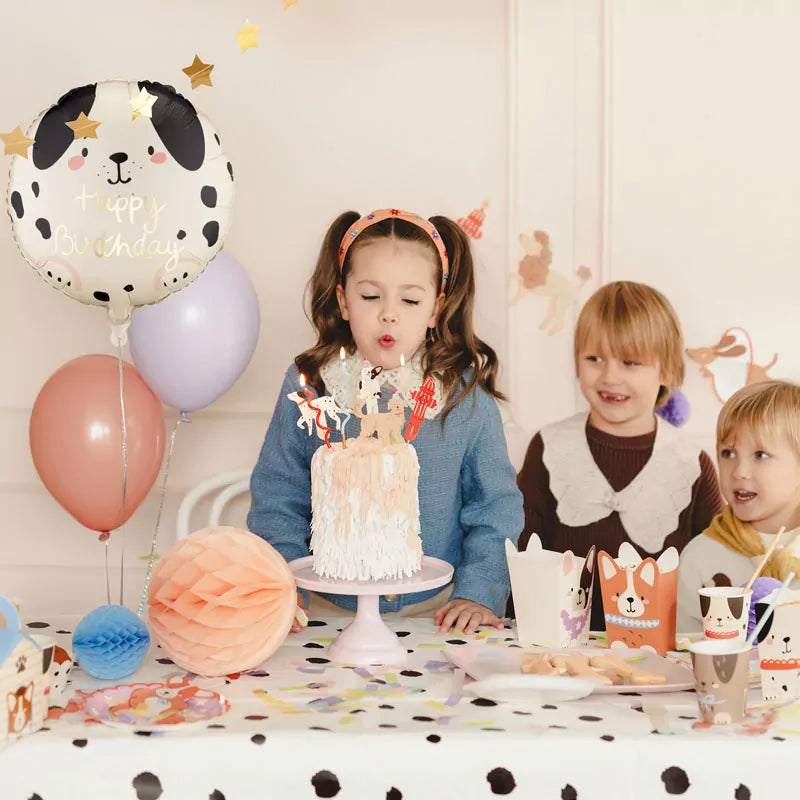 Globo Foil Redondo Ø 35 cm 'Happy Birthday' Perritos